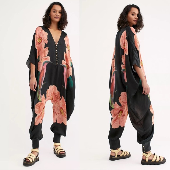 Carolina K Pants - CAROLINA K Sarita Fall Jumpsuit Small